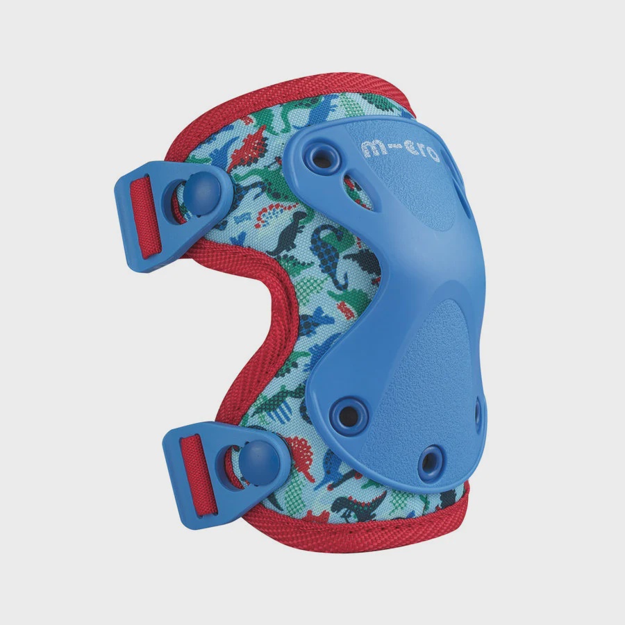 Micro Step knie- en elleboogbeschermers dino - maat S 3-7 jaar