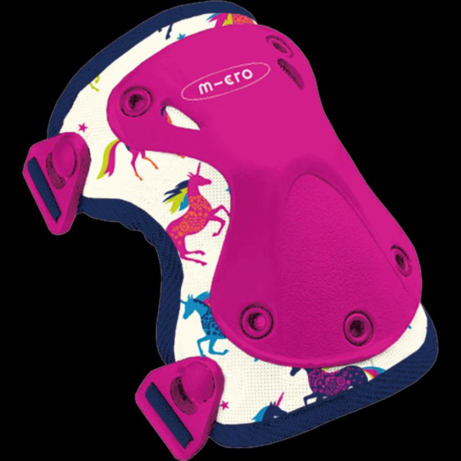 Micro Step knie- en elleboogbeschermers eenhoorn – maat S 3–7 jaar, Maat: small