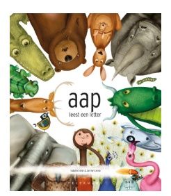 Kinderboek – Aap leest een letter – voor beginnende lezers