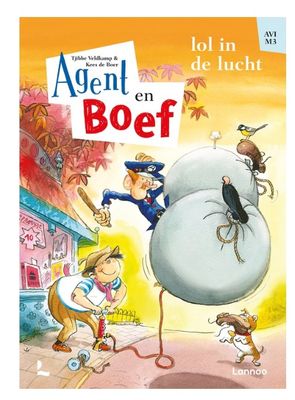 Agent en Boef - agent zweeft met ballonnen 