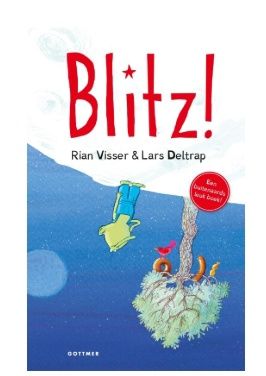 Blitz! 1 – Rian Visser Alien staat op de maan naast een boom