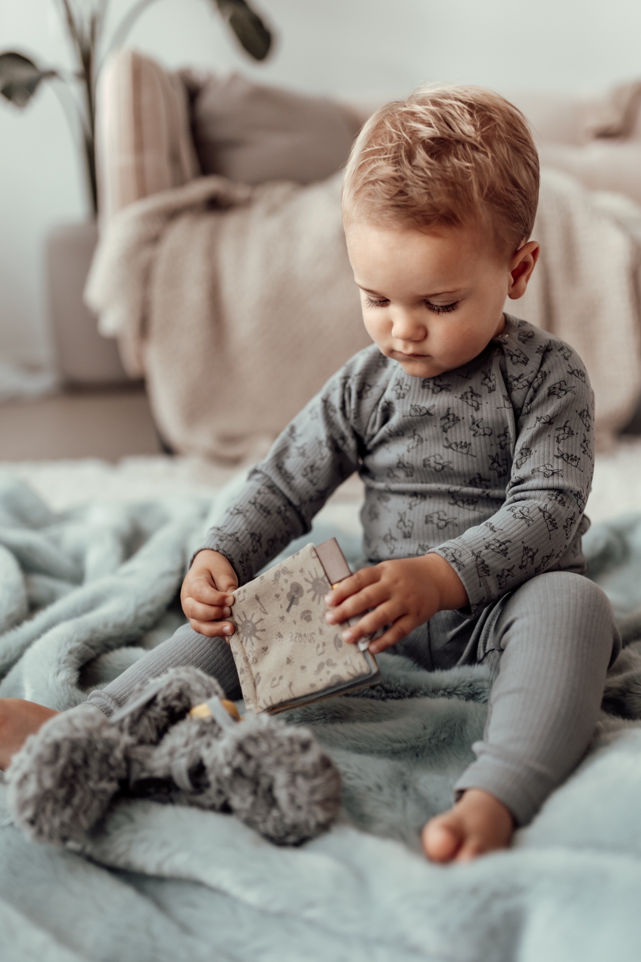 Pyjama Cloudy grey 86/92
