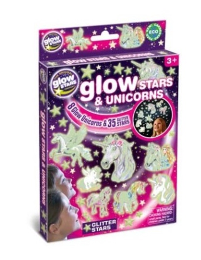 Brainstorm Glow Stars & Unicorns 43-delige set interieur