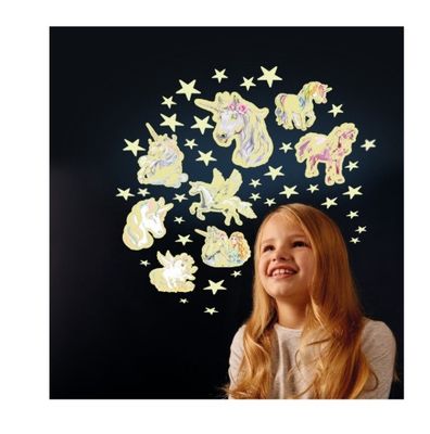 Brainstorm Glow Stars &amp; Unicorns 43-delige set interieur