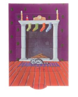 Bewegende kaart, Kerstman ondersteboven
