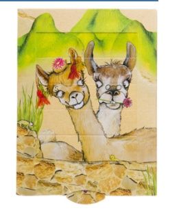 Bewegende kaart, lama liefde
