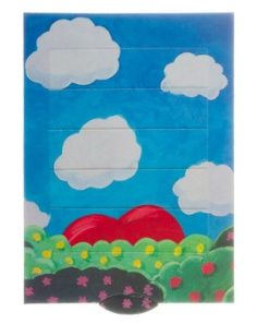 Bewegende kaart, olifant aan hart ballon 'happy birthday'
