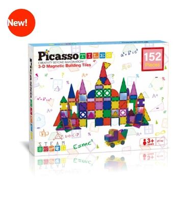 Picasso Tiles Magnetische Tegels 152-delig – magnetisch speelgoed


