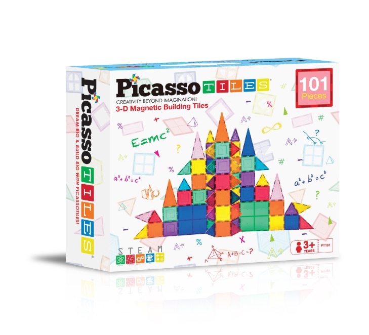 Picasso Tiles Magnetische Tegels 101-delig - magnetisch speelgoed