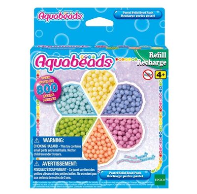 Aquabeads knutselset navulling – pastelparels 8 kleuren