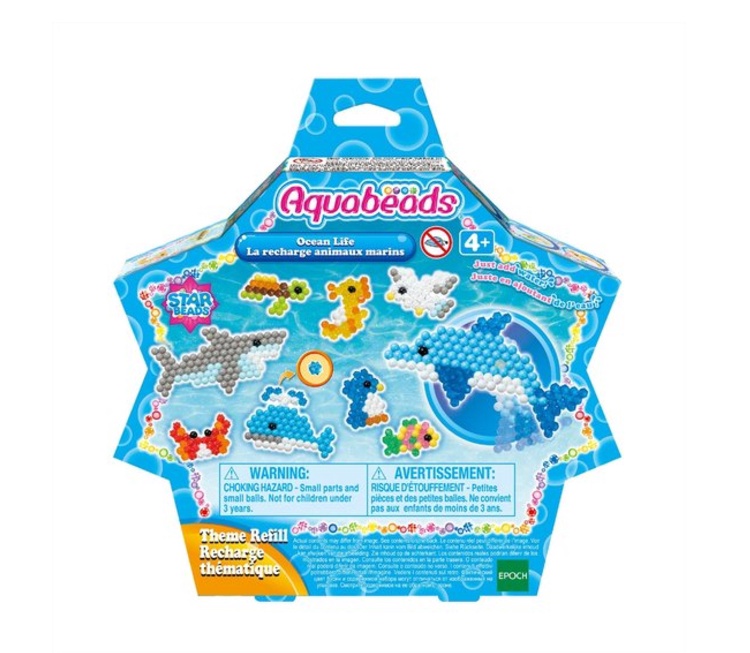 Aquabeads knutselset navulling - zee dieren thema