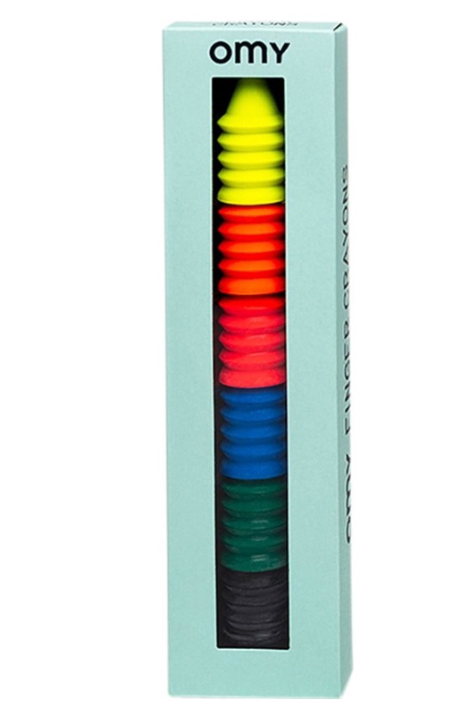 OMY vinger kleurwasco's - set van 6 neon wasco's