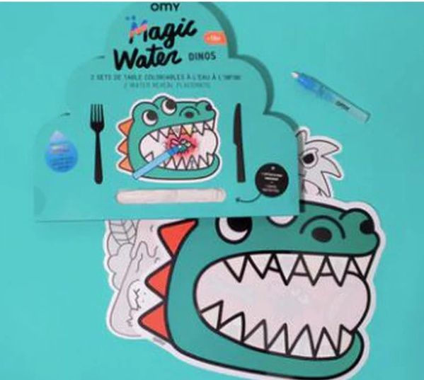 OMY magische waterplacemat Dino