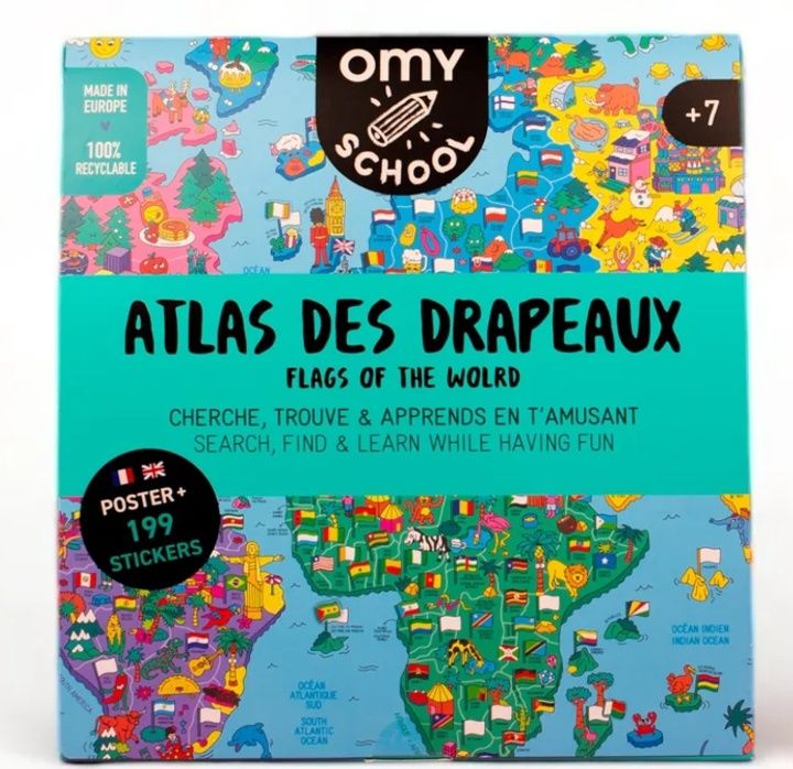 OMY School – Atlas Flags poster