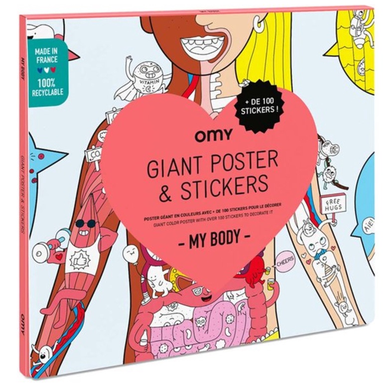 OMY poster & stickers - My Body