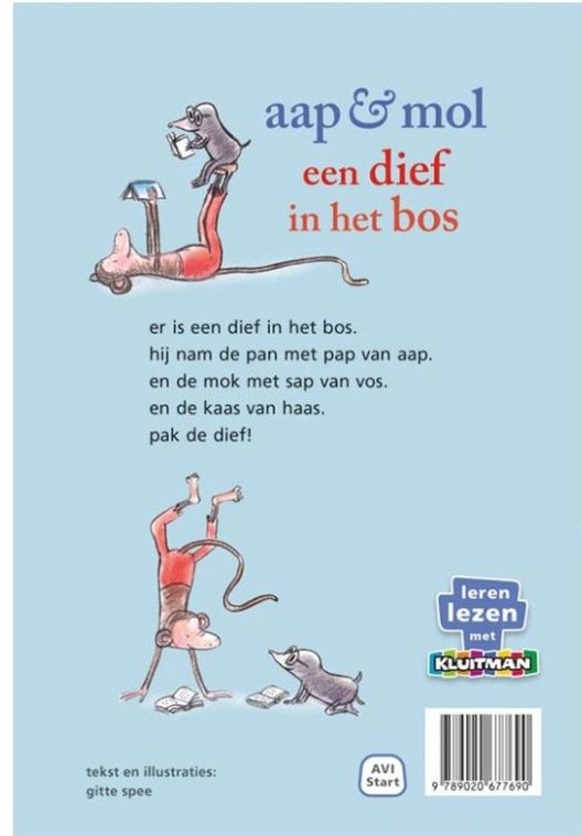 Leren lezen met Kluitman - aap &amp; mol. een dief in het bos