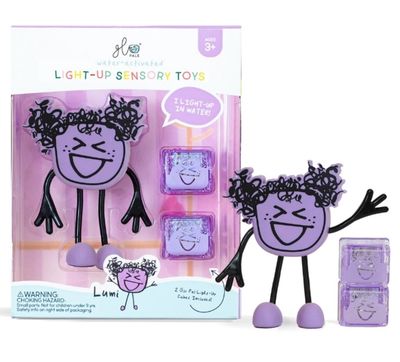 Glo Pals Lumi – badspeelgoed met licht en 2 lichtblokjes