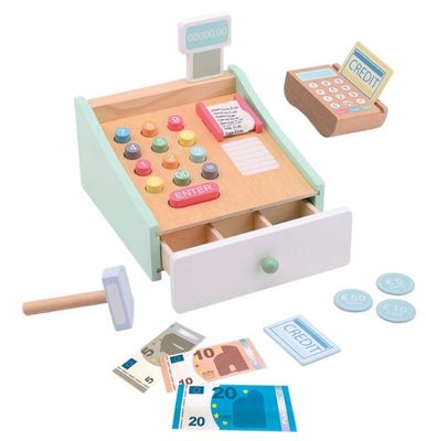 Jouéco houten kassa imitatiespeelgoed

