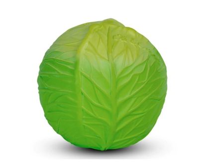Oli &amp; Carol Green Cabbage Baby Ball – natuurlijk rubber zintuiglijke speelbal