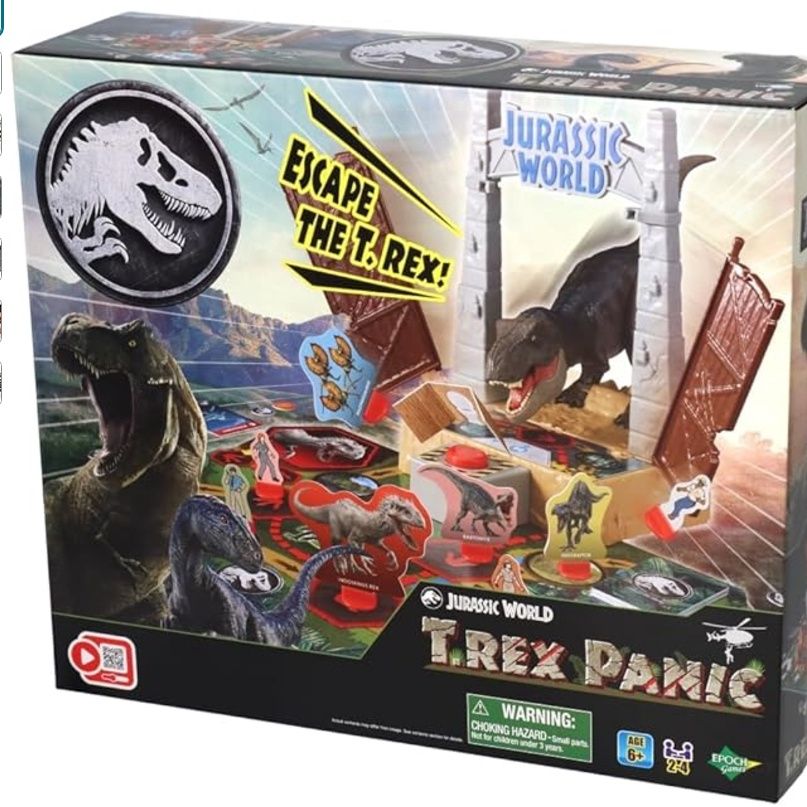 Epoch Games Jurassic World T-Rex Panic – actiespel bordspel voor kinderen vanaf 6 jaar