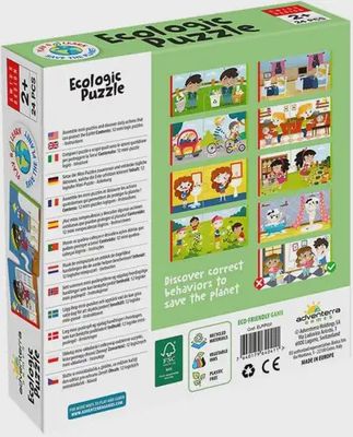Adventerra Games puzzel Respect the Earth achterkant van de doos