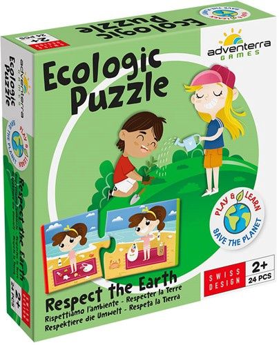 Adventerra Games Ecologic Puzzel Respect the Earth Legpuzzel 24 stuk(s) Mensen