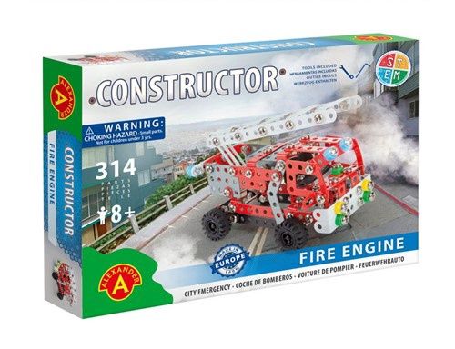 Alexander Toys Constructor Brandweerwagen – 314-delig