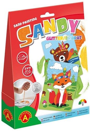 Alexander Toys knutselset Vos &amp; Beer – Glitter speelvormen