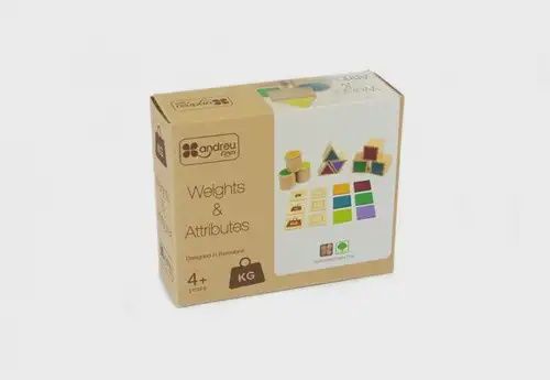 Andreu Toys Gewichten &amp; Attributen Set – Bordspel in de verpakking.