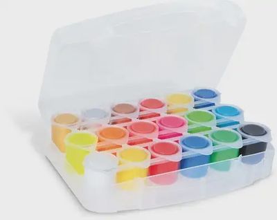 PRIMO plakkaatverf set Metal + Fluo – 18 kleuren in koffer