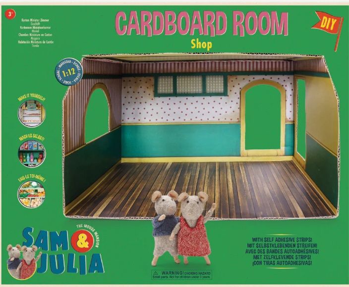 Het Muizenhuis – Sam &amp; Julia – kartonnen miniatuur Winkel