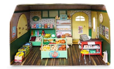 Het Muizenhuis – Sam &amp; Julia – kartonnen miniatuur Winkel