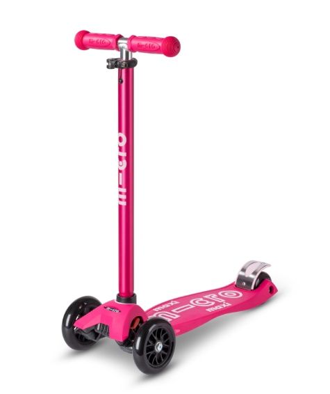 Micro Step Maxi Deluxe LED kinderstep – roze lichtgewicht step