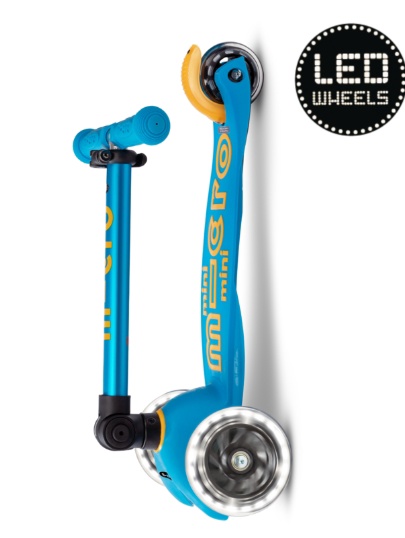 Micro Step Mini inklapbare kinderstep - LED Ocean Blue