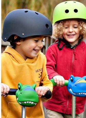 Scootaheadz kinderstep accessoire dinohoofd - groen
