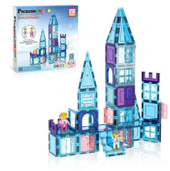 PicassoTiles - 72 stuks Ice set Magnetisch constructiespeelgoed