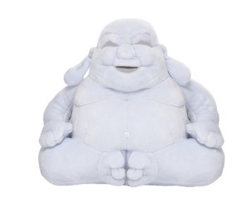 Huggy Buddha – blauwe Buddha knuffel
