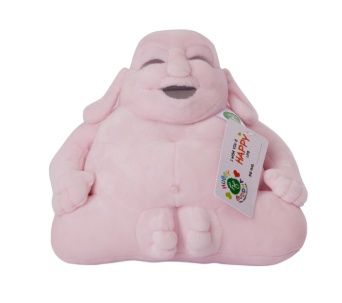 Huggy Buddha – roze Buddha knuffel
