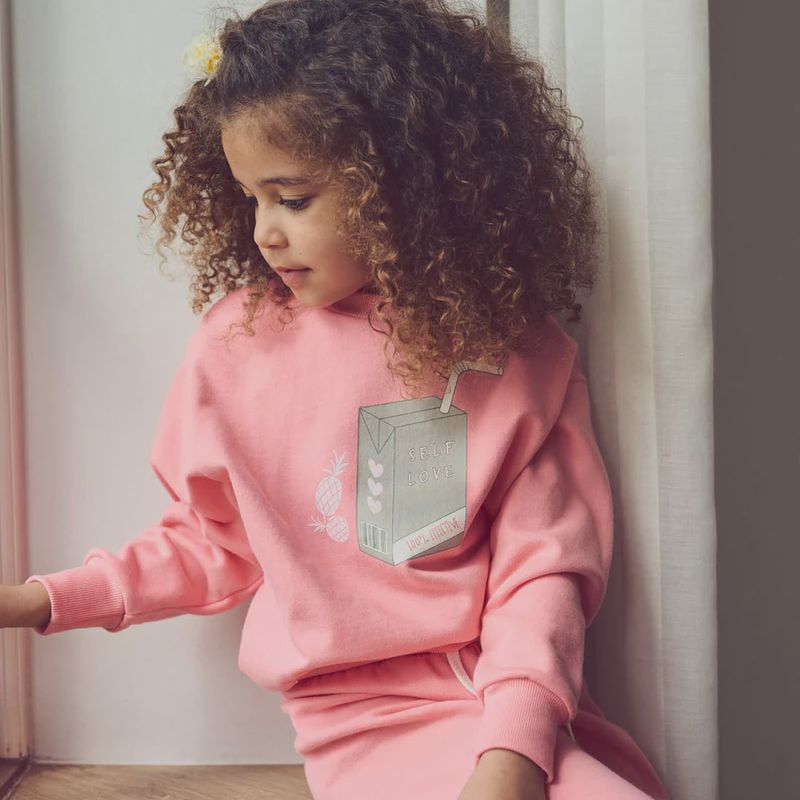 Müsli kindertrui Pineapple – sweatshirt biologisch katoen met print