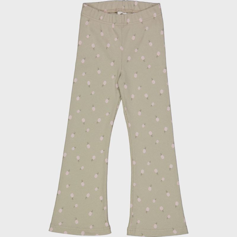 Müsli kinderbroek Pineapple – flared pants biologisch katoen met print