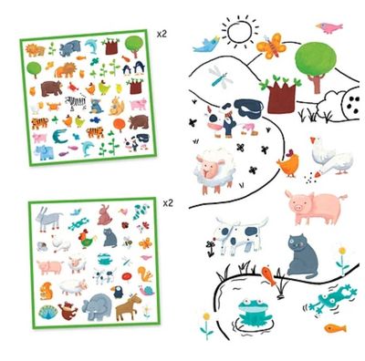 Djeco stickers Dieren