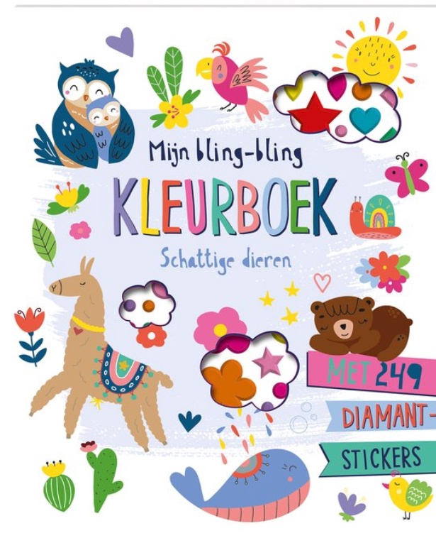 Mijn bling-bling kleurboek Schattige dieren - ImageBooks