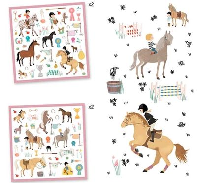 Djeco Stickers Paarden