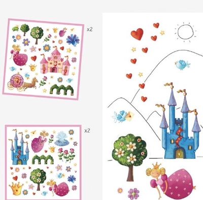 Djeco Stickers Prinsessen