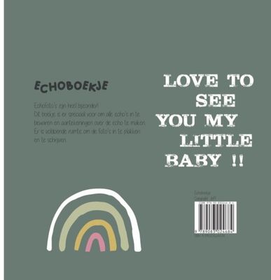 Jep Kids echoboekje tijmgroen – stijlvol zwangerschapsboek voor echo’s en mijlpalen