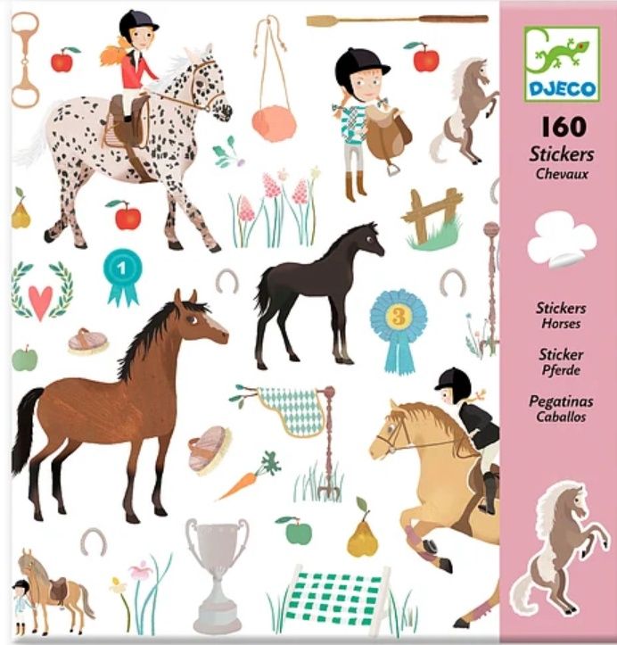 Djeco Stickers Paarden