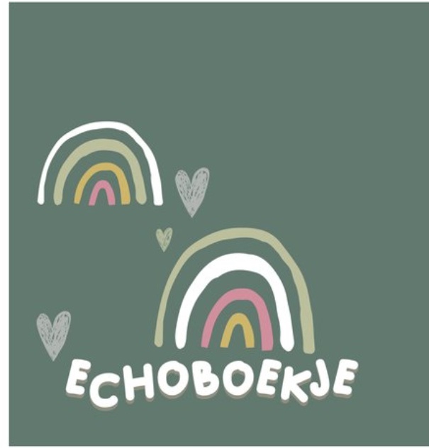 Jep Kids echoboekje tijmgroen - stijlvol zwangerschapsboek voor echo's en mijlpalen