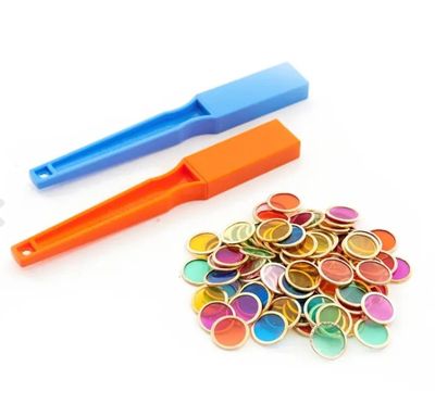Shaw Magnetische Staven met Magnetische Chips 100-stuks magnetisch speelgoed

