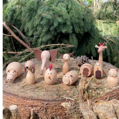 TickiT Houten Dierenvrienden – Set van 10