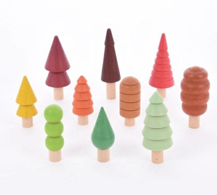 TickiT Seizoensgebonden Bosbomen – Set van 10
